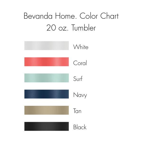 Bevanda home. Drinkware 20oz. Tumbler - South Carolina