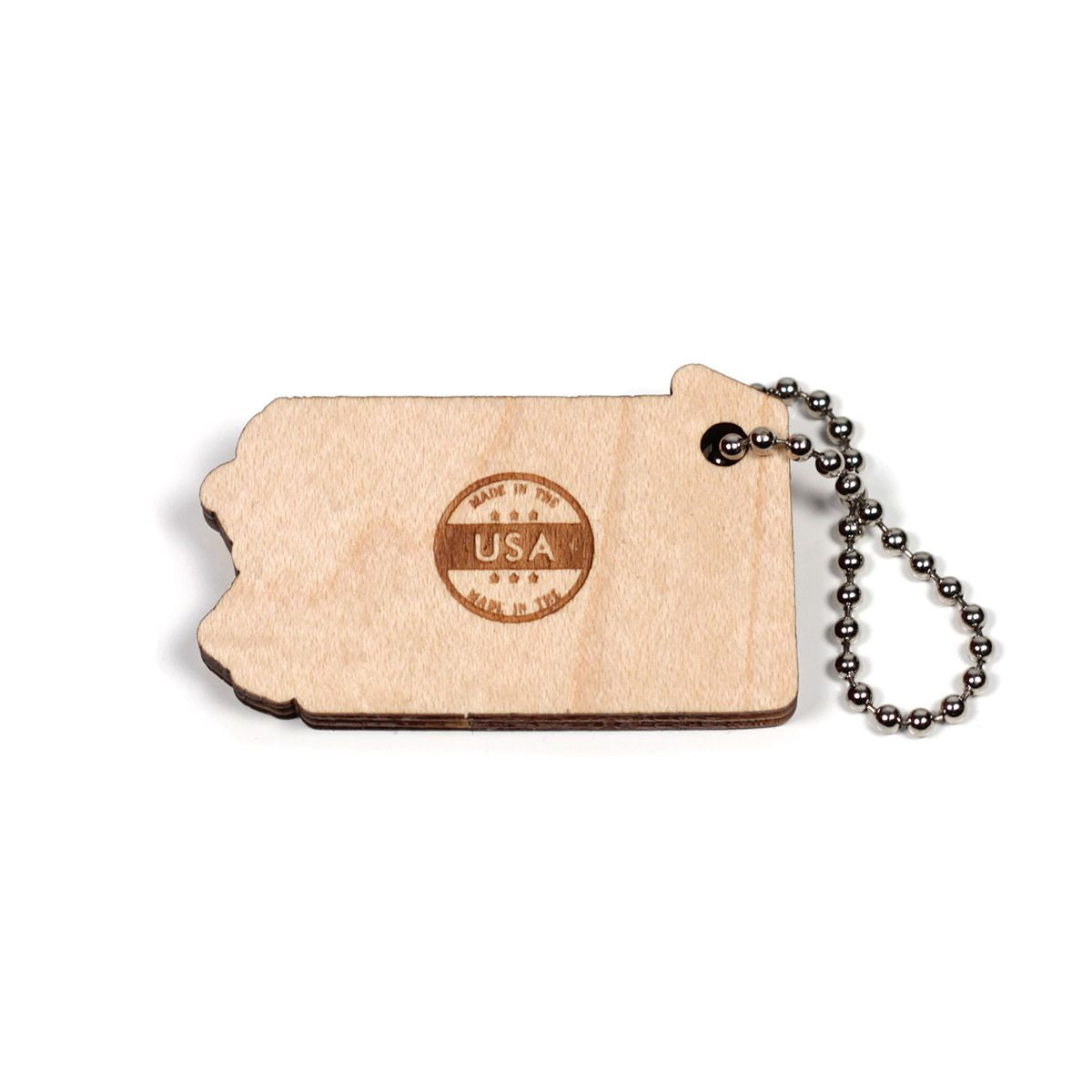 heart Wooden Keychain - Colorado