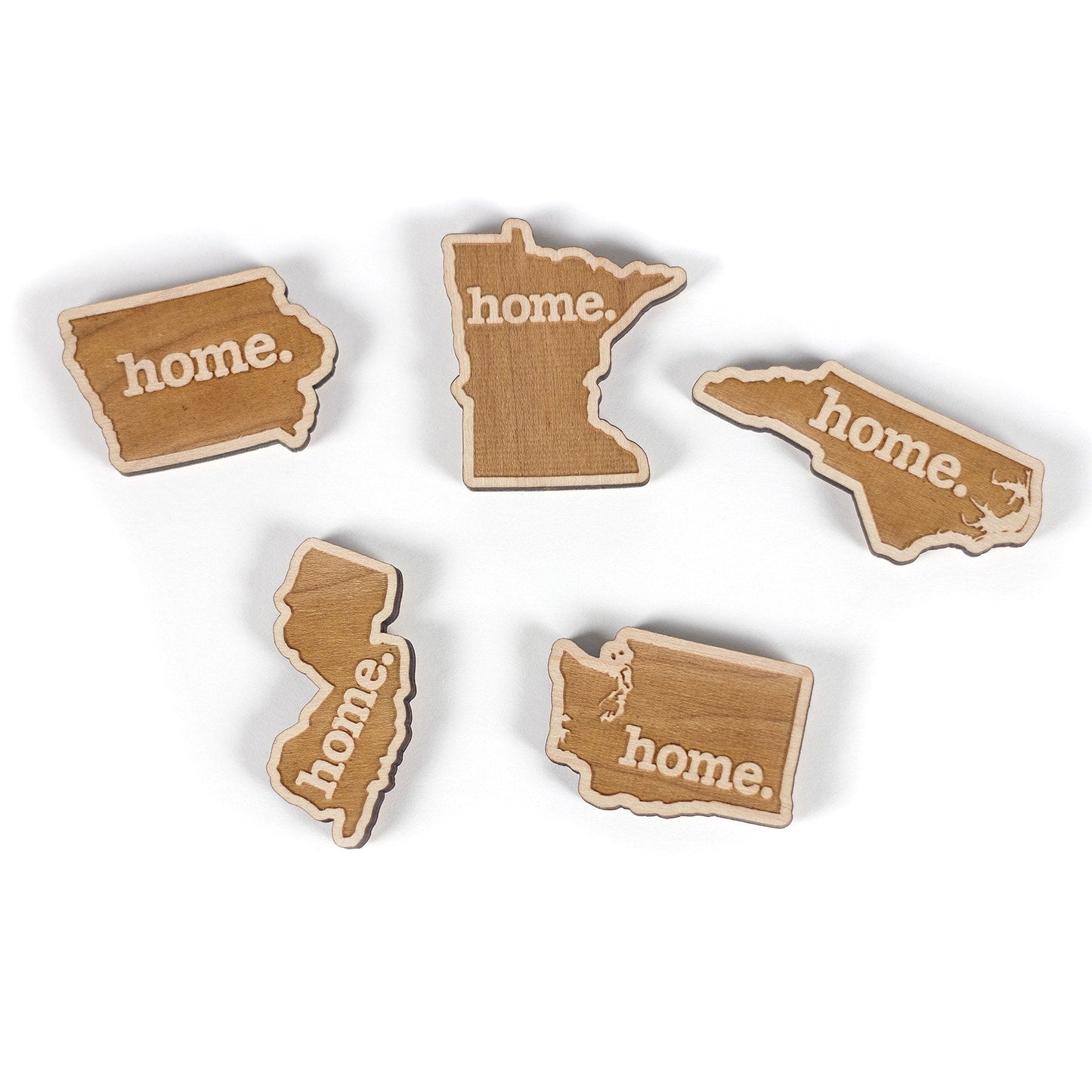 home. Wood Magnet - Illinois