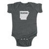 home. Baby Bodysuit - Arkansas