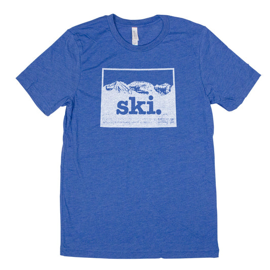 ski. Men's Unisex T-Shirt - Colorado