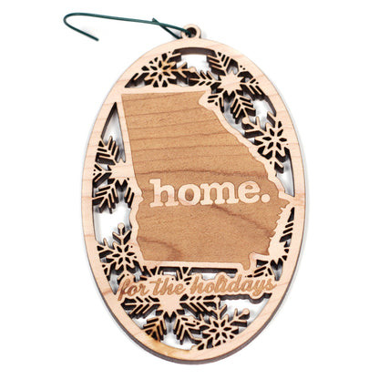 Wooden Holiday Ornament - Georgia