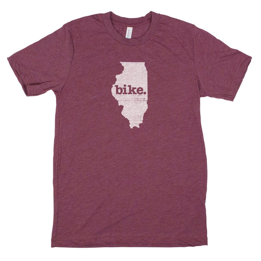 bike. Men's Unisex T-Shirt - Illinois