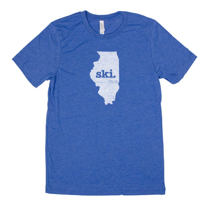 ski. Men's Unisex T-Shirt - Illinois