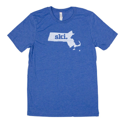 ski. Men's Unisex T-Shirt - Massachusetts