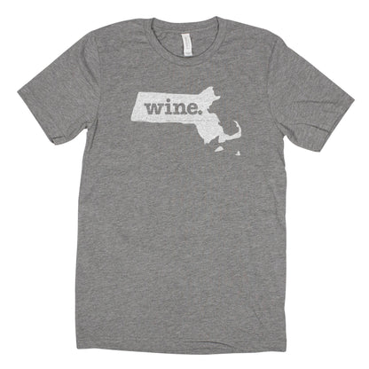 wine. Men's Unisex T-Shirt - Massachusetts