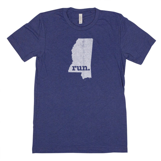run. Men's Unisex T-Shirt - Mississippi