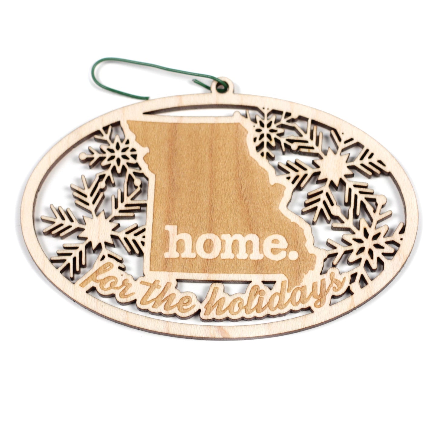 Wooden Holiday Ornament - Missouri