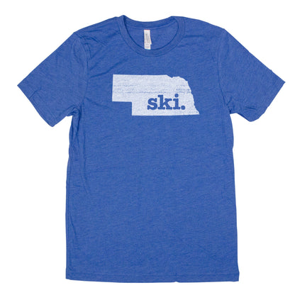ski. Men's Unisex T-Shirt - Nebraska