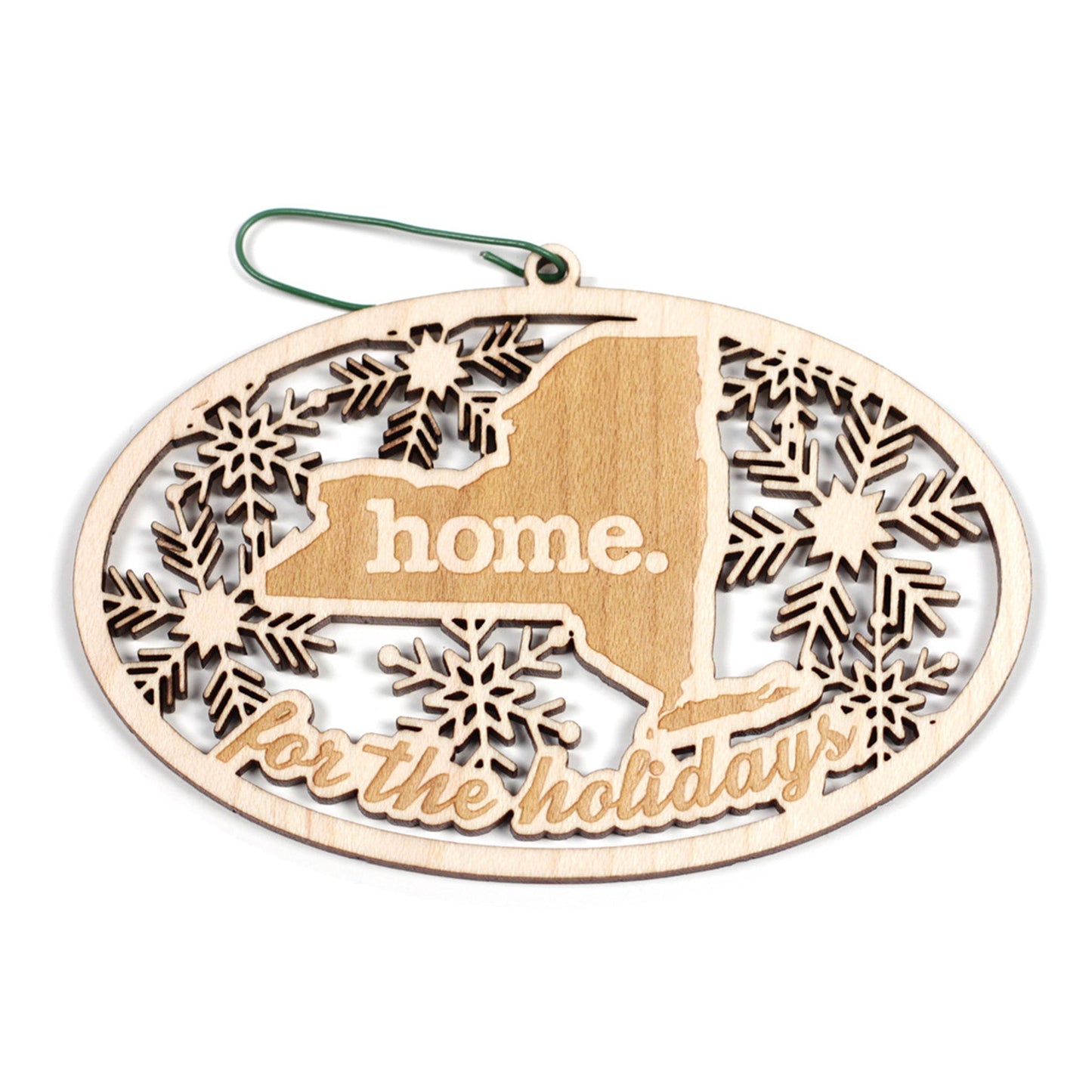 Wooden Holiday Ornament - New York