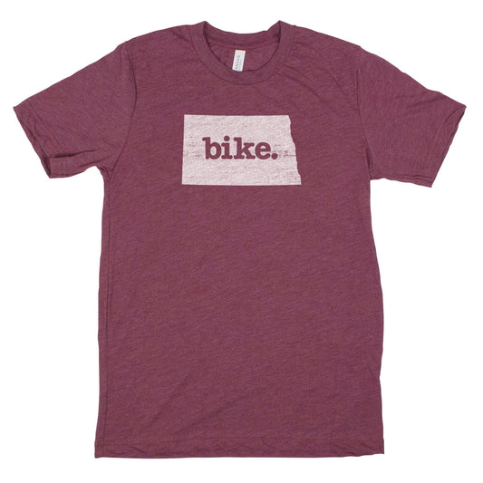 bike. Men's Unisex T-Shirt - North Dakota