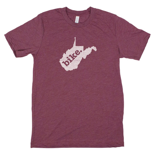 bike. Men's Unisex T-Shirt - West Virginia
