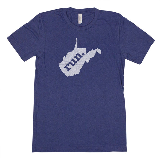 run. Men's Unisex T-Shirt - West Virginia