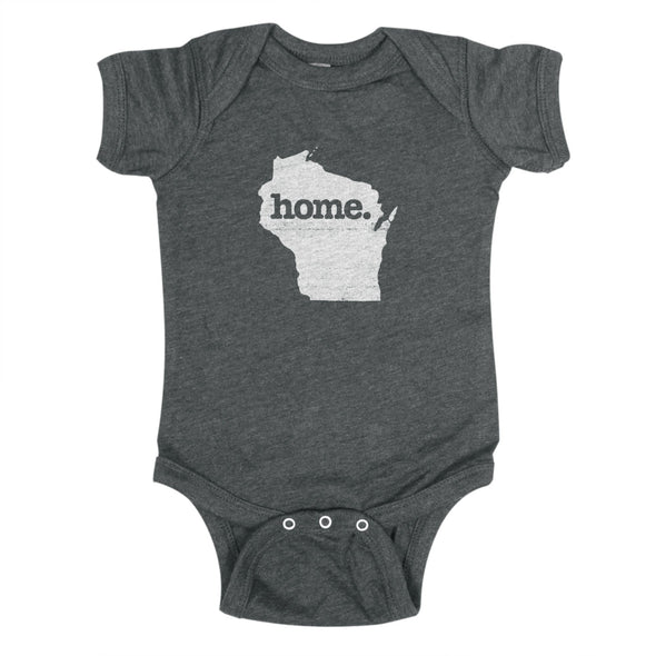 home. Baby Bodysuit - Wisconsin