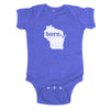 born. Baby Bodysuit - Wisconsin