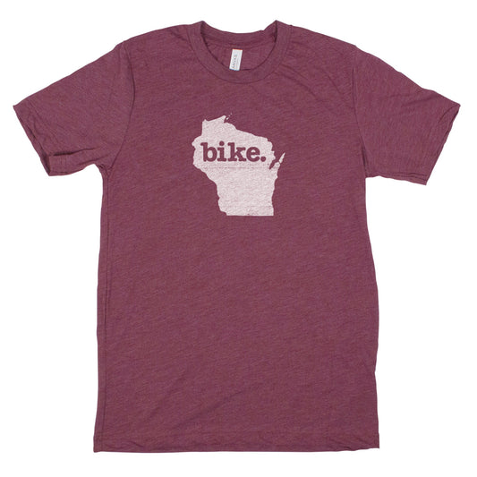 bike. Men's Unisex T-Shirt - Wisconsin