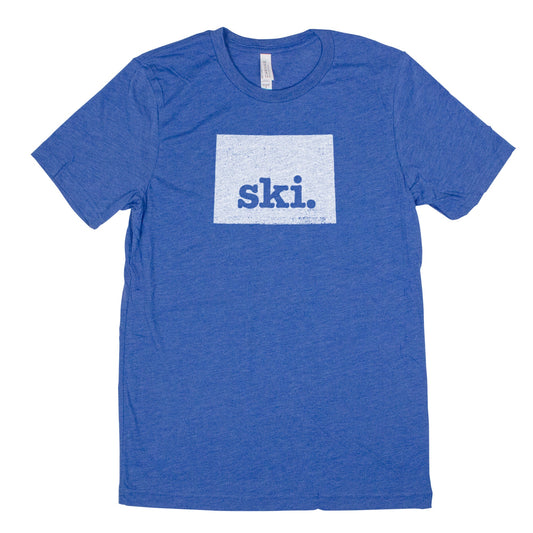 ski. Men's Unisex T-Shirt - Wyoming
