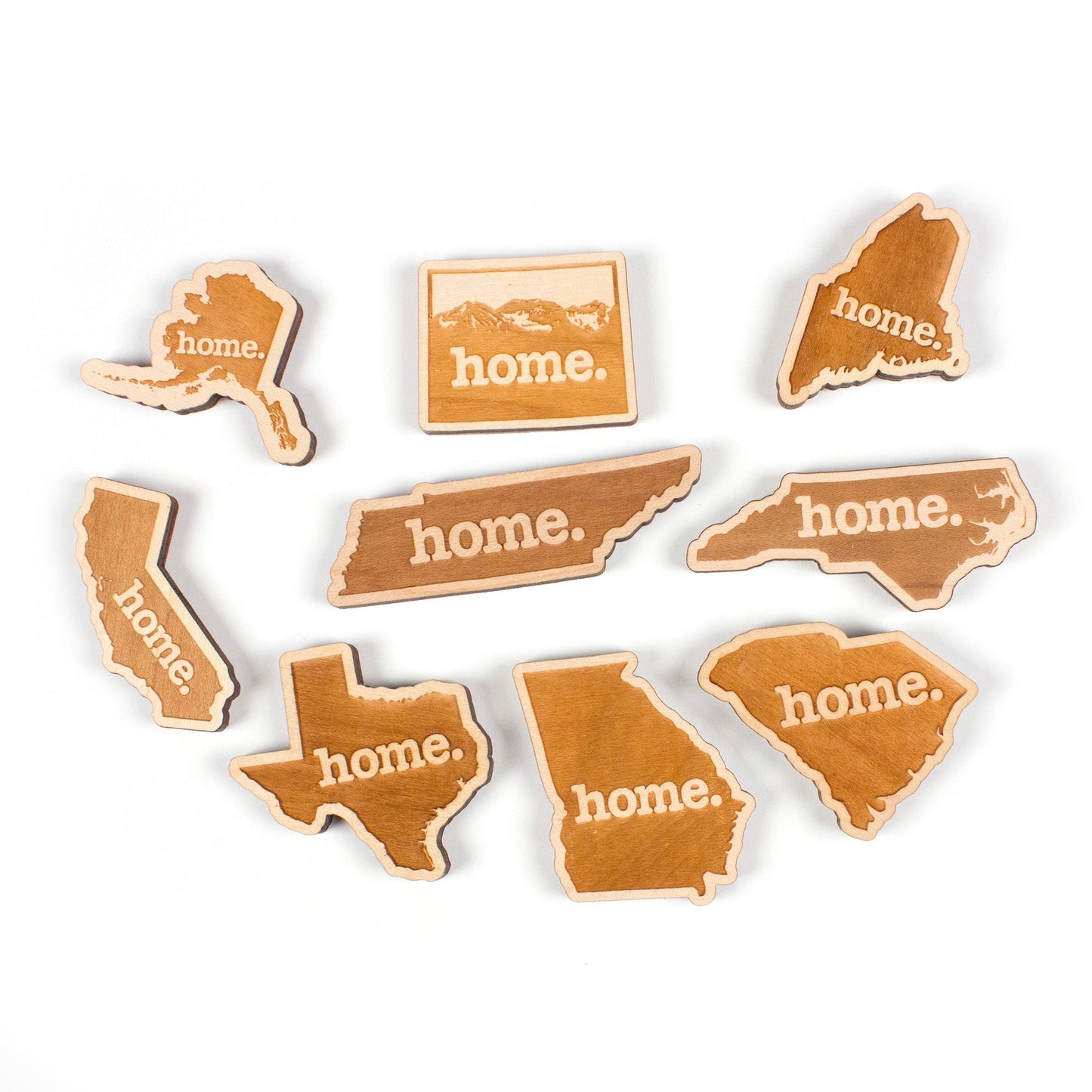 home. Wood Magnet - Indiana