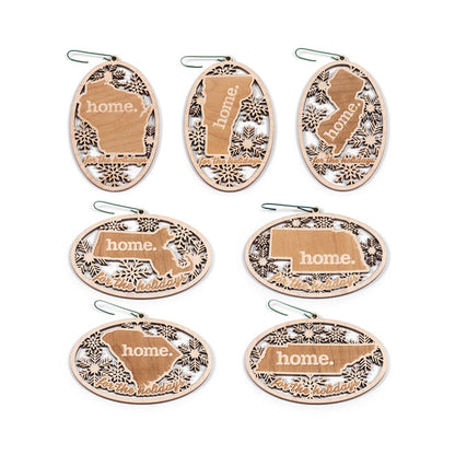 Wooden Holiday Ornament - Alabama